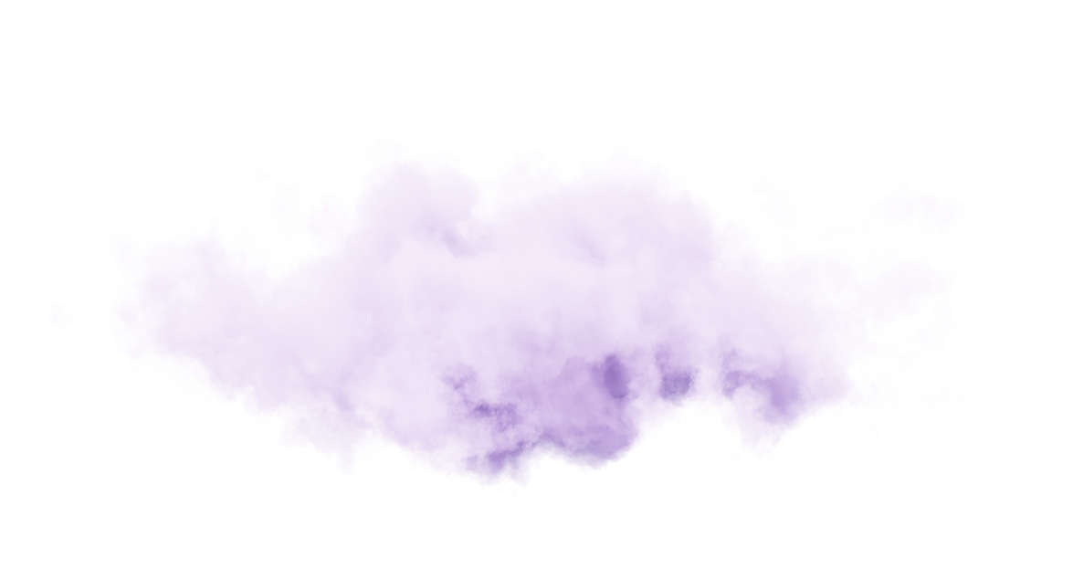 Purple cloud 3d rendering.